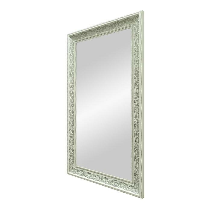 Зеркало «Престиж», настенное белое, 63×110 см - фотография № 6