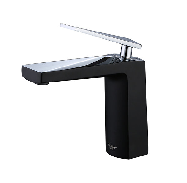 Boheme Смеситель для умывальника VENTURO черный + хром 371-B