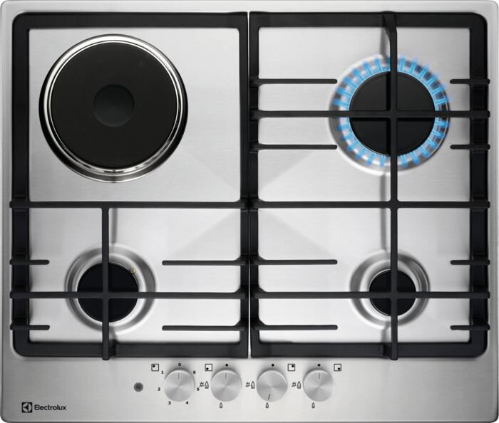 Electrolux Газовая варочная поверхность Electrolux KGM64311X серебристый