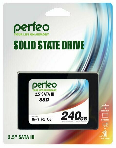 Внешний SSD диск Внешний SSD Perfeo 2.5" SATA-III 240GB TLC