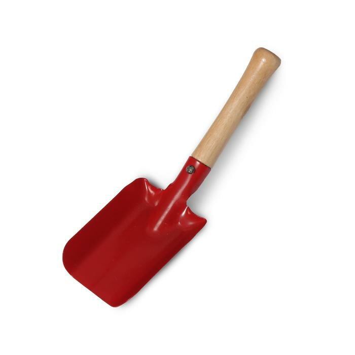 Набор садового инструмента, 3 предмета: грабли, совок, лопатка, длина 20 см, деревянная ручка , 1 шт. - фотография № 3