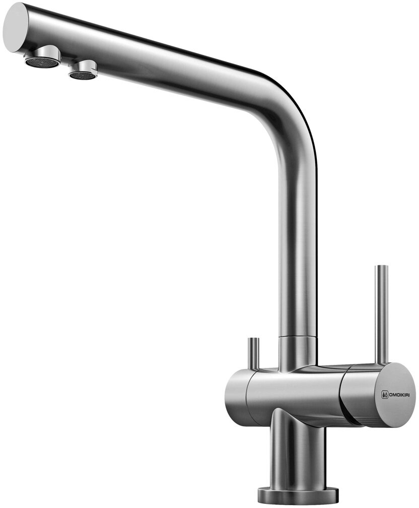 Смеситель Omoikiri Nagano-BN 4994011 для кухонной мойки, нержавеющая сталь OMOIKIRI NAGANO