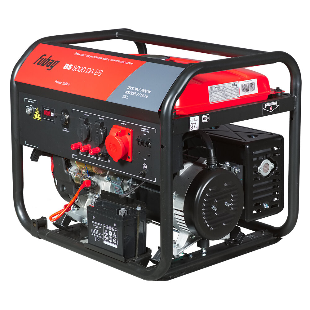 Бензиновый генератор FUBAG (трехфазный) BS 8000 DA ES + Блок автоматики FUBAG Startmaster BS 11500 D (400V) - фотография № 4