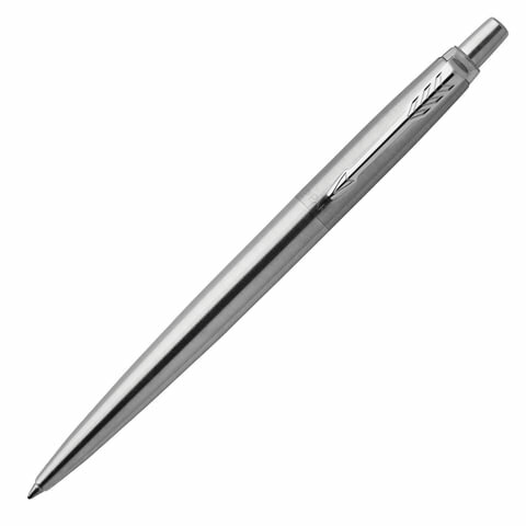 Ручка гелевая PARKER "Jotter Stainless Steel CT", комплект 2 шт., корпус серебристый, детали из нержавеющей стали, черная, 2020646