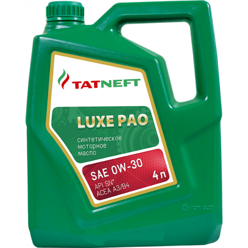 Синтетическое моторное масло Татнефть Luxe PAO 0w30