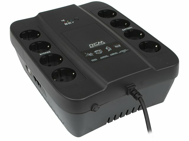    Powercom    1000 Powercom Spider SPD-1000U, Schuko,  (USB)