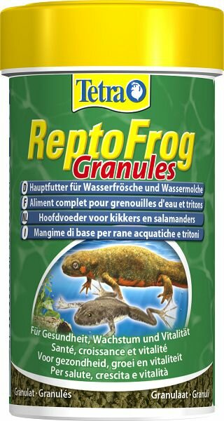 Tetra TetraReptoFrog Granules основной корм для лягушек и тритонов, гранулы 100 мл