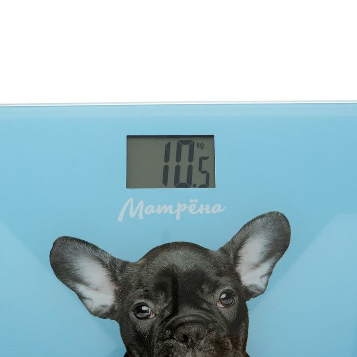 Весы напольные "матрена" МА-090, электронные, до 180 кг, рисунок "собака"./В упаковке шт: 1 - фотография № 3