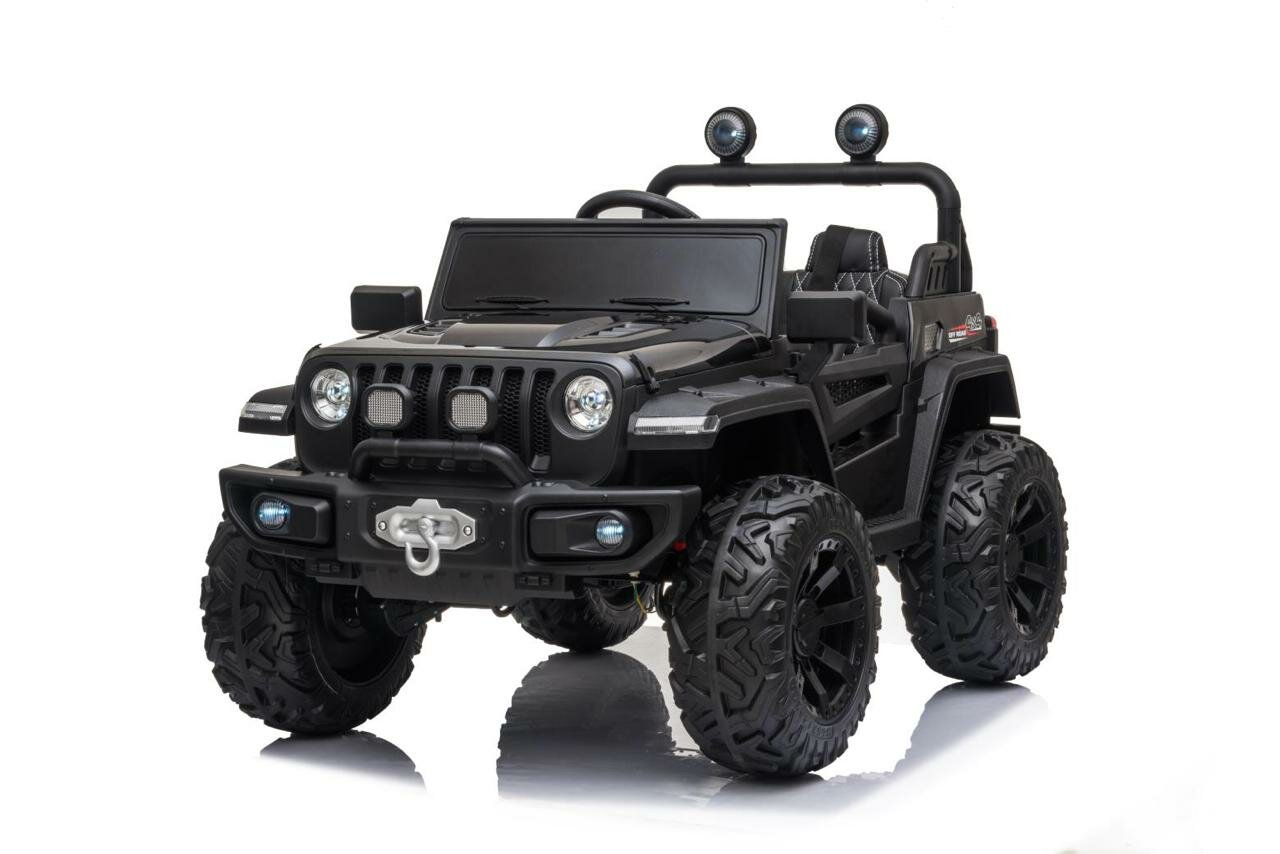 Детский электромобиль RiverToys C555CC 4WD черный глянец