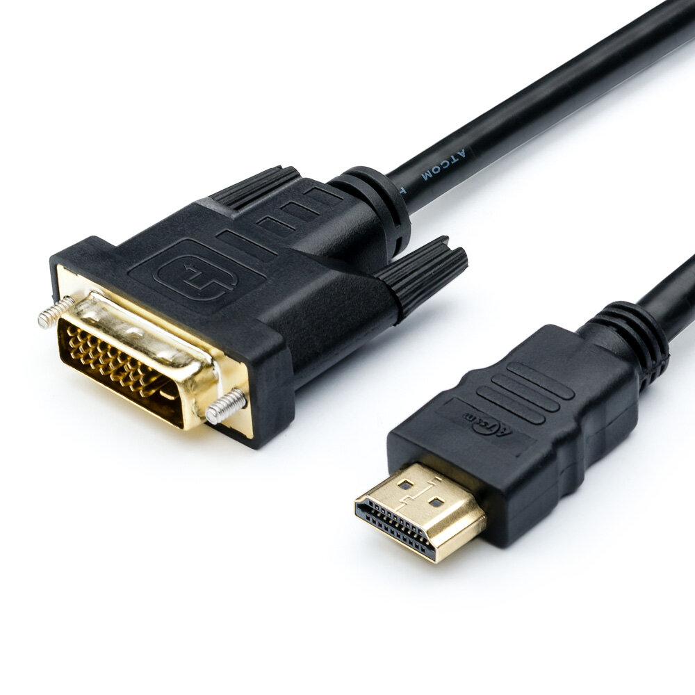 Atcom Кабель-переходник DVI-D Dual Link<->HDMI Atcom AT9154, с ферритовыми кольцами (5.0м) (ret)