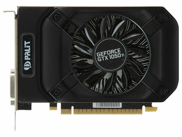  Palit  Palit GeForce GTX 1050 Ti StormX (GeForce GTX 1050 Ti, 4 GDDR5, DVI, HDMI, DP) (PCI-E) (ret)