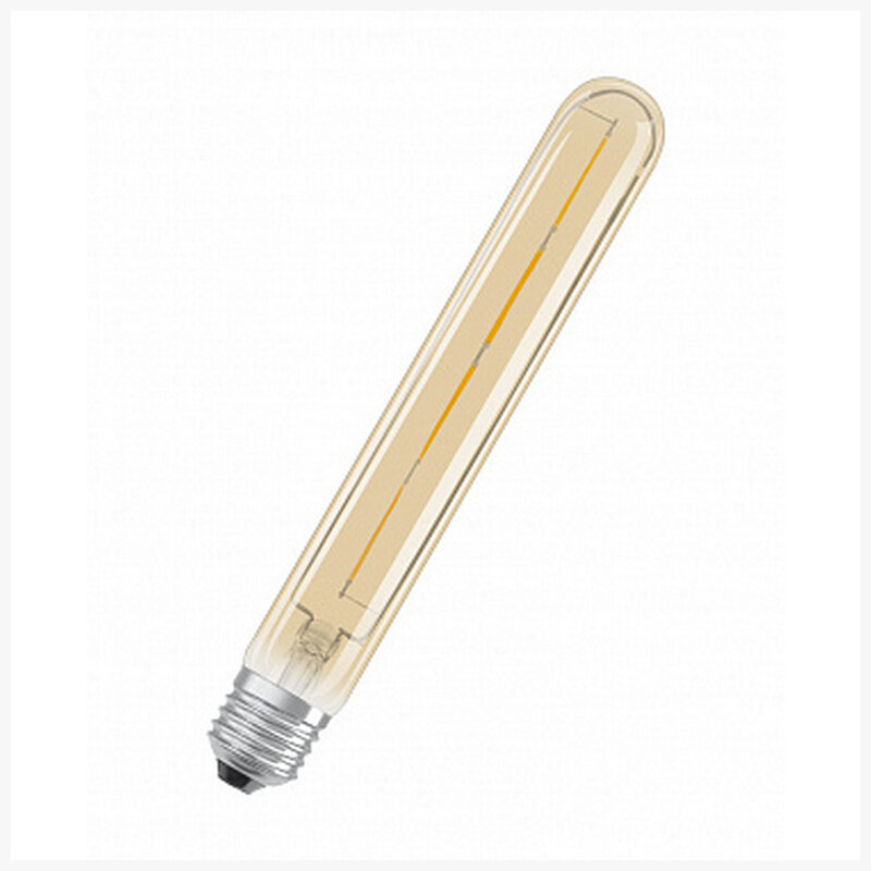 Лампа Osram Vintage 1906 LED CL Tubular FIL GOLD 35 4 W/824 E27 204x29мм циллиндр, 4058075808188