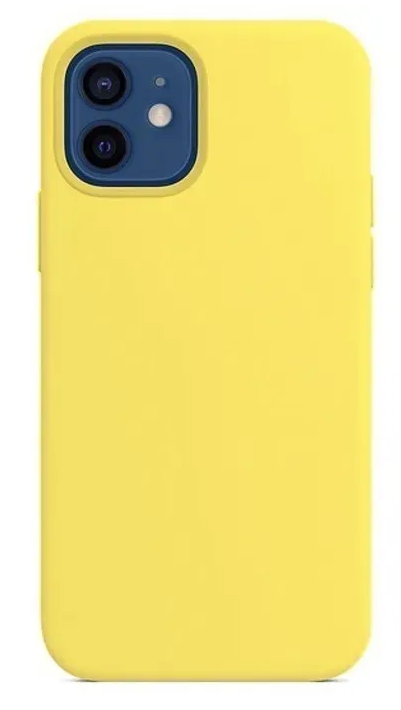 Чехол - накладка для iPhone 11, Silicon Case, без лого, желтый