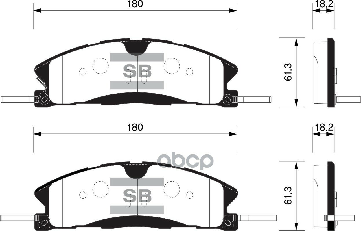 Sp1620_колодки Дисковые Передние! Ford Explorer Usa 11> Sangsin brake арт. SP1620