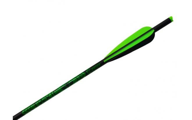 Стрела арбалетная карбоновая Centershot Toxic Carbon 16 Half Moon Nock