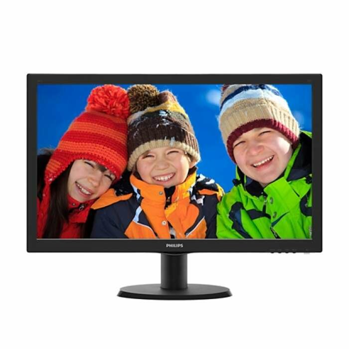  23,6" Philips 243V5QSBA 1920x1080 MVA LED 16:9 8ms VGA DVI 10M:1 178/178 250cd Black ( 243V5QSBA/01,  , LCD, Full HD, D-Sub )