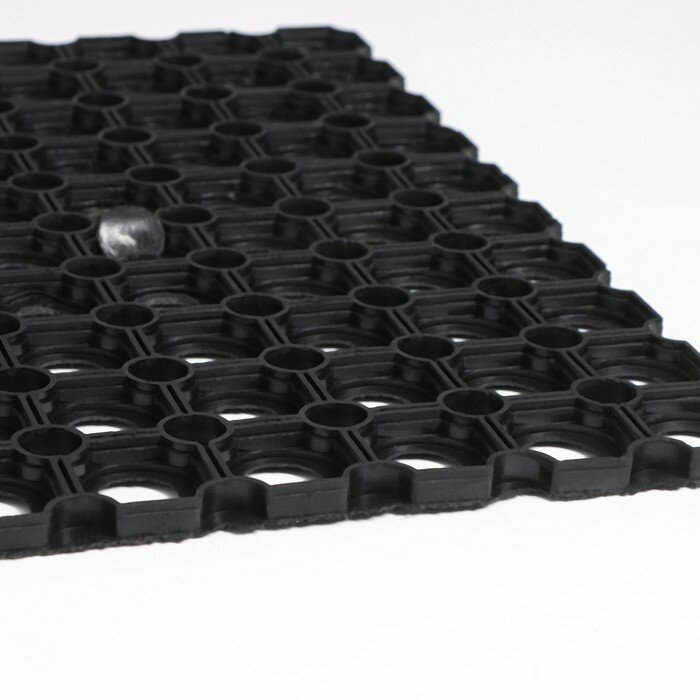 Коврик ячеистый грязесборный 40×60×1,2 см, цвет чёрный - фотография № 8