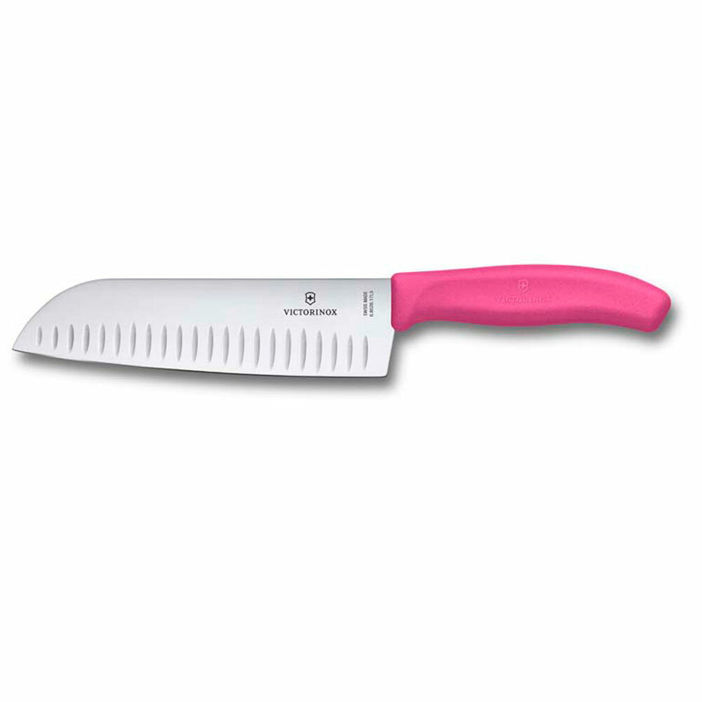 Нож кухонный Victorinox Santoku SwissClassic розовый 17 см 6.8526.17L5B