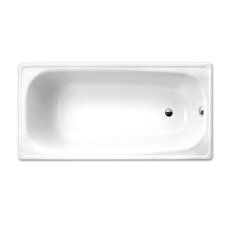 Ванна стальная WhiteWave OPTIMO 150*70 в комплекте с белыми подставками (OL-1500)