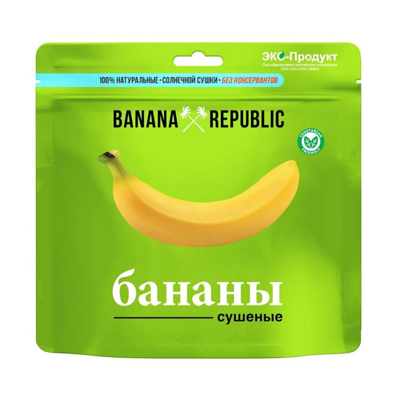 Бананы Banana Republic сушеные дой-пак, 200г