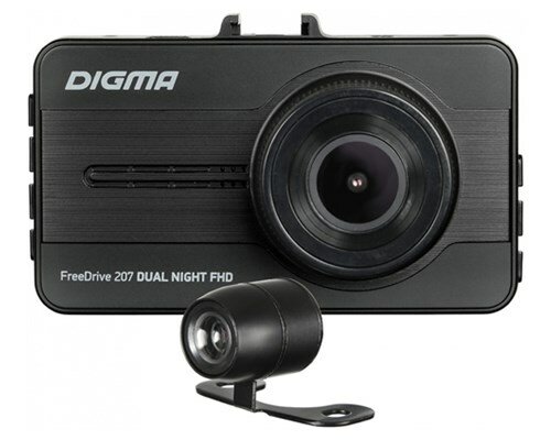 Видеорегистратор Digma FreeDrive DUAL Night FHD черный (2Mpix 1080x1920 1080p)