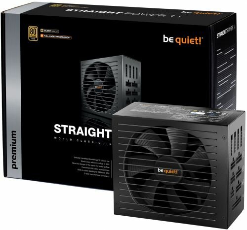   ATX Be quiet! STRAIGHT POWER 11 850W BN284  aPFC, 80Plus Gold, 4xPCIE6+2pin, 135mm fan RTL