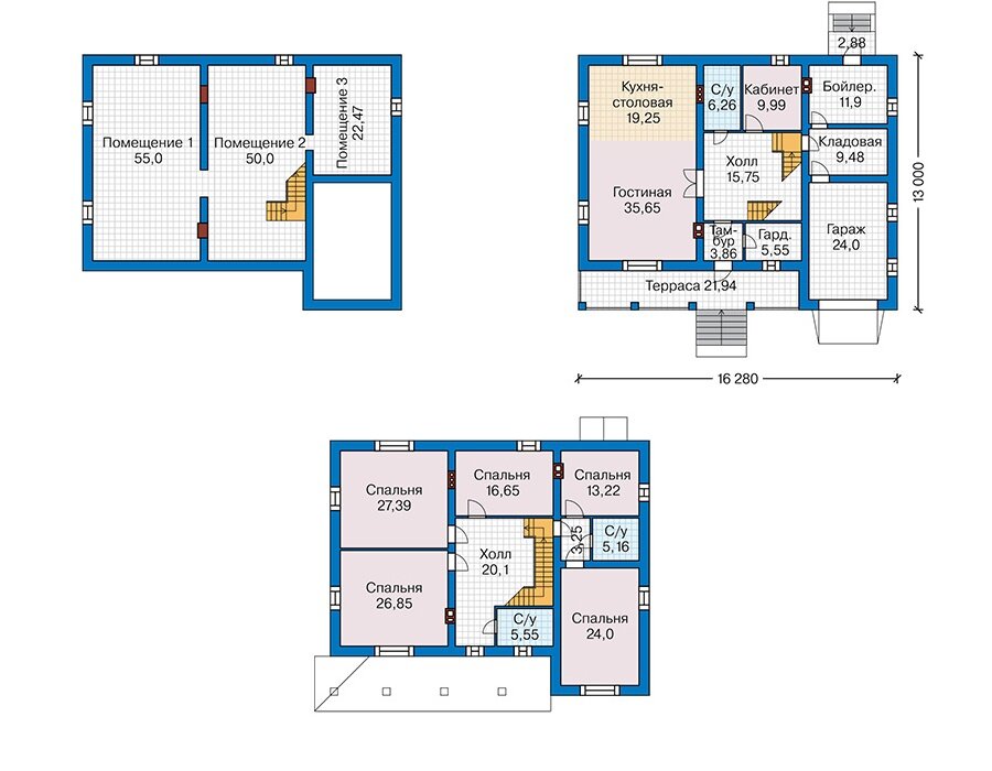 Проект дома Plans-44-01 (411 кв.м, поризованный керамический камень) - фотография № 2