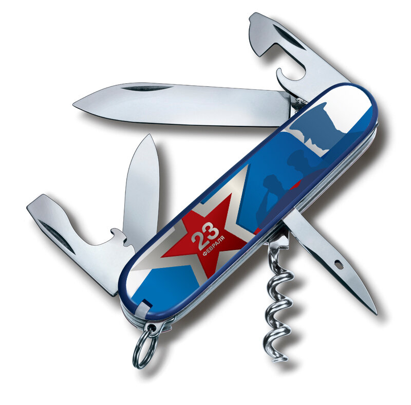 Нож перочинный Spartan 23 февраля комбинированный Victorinox 1.3603 DDAY II GS