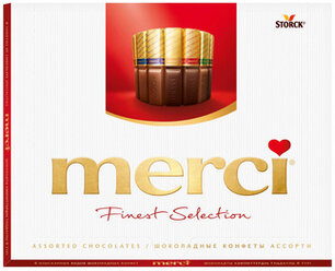 Конфеты шоколадные MERCI Ассорти, 250г