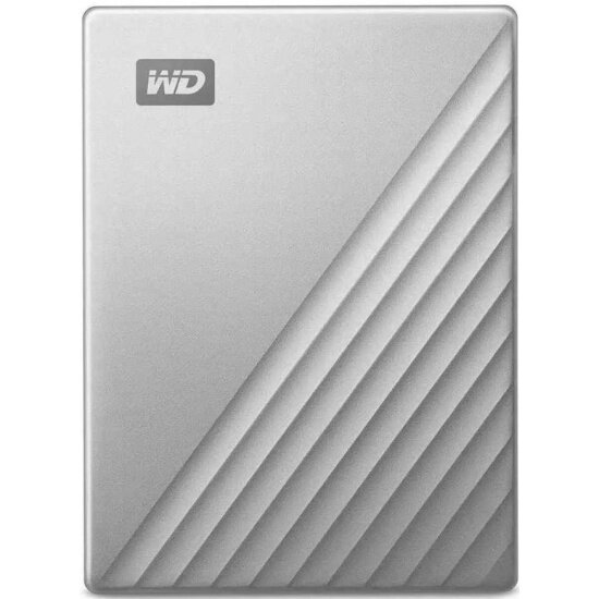 Внешний жесткий диск 2.5' WESTERN DIGITAL 1.0Tb USB-C WD My Passport Ultra WDBC3C0010BSL-WESN Silver