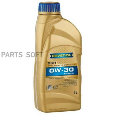 RAVENOL 4014835795310 SAE 0W-30 1L SUPER SYNTHETIC HYDROCRACK SSH моторное масло