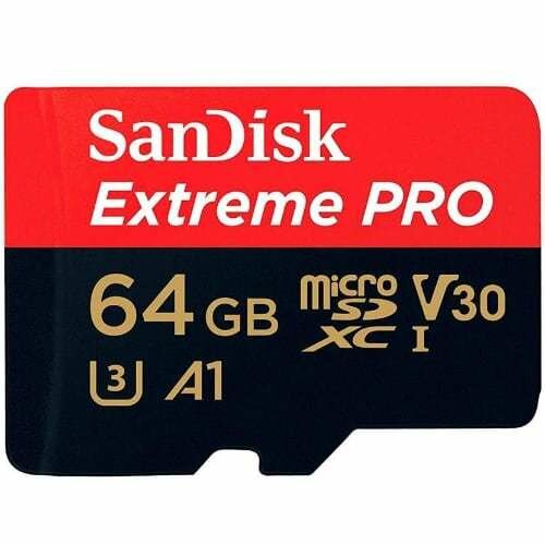 SanDisk Карта памяти microSDXC 64GB SanDisk Class 10 UHS-I A2 C10 V30 U3 Extreme Pro