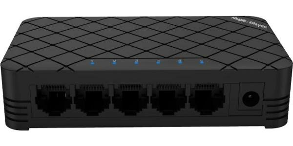 Reyee 5-Port 10/100 Mbps Desktop SwitchPORT: 5 10/100 Mbps RJ45 PortsDesktop Plastic Case — фото 2