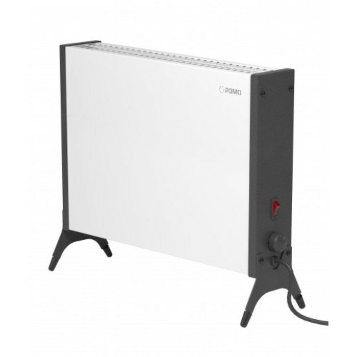 фото Обогреватель РЭМО СБ-1000.1 зебра, конвекторный, напольный, 1000 Вт, 10 м², белый