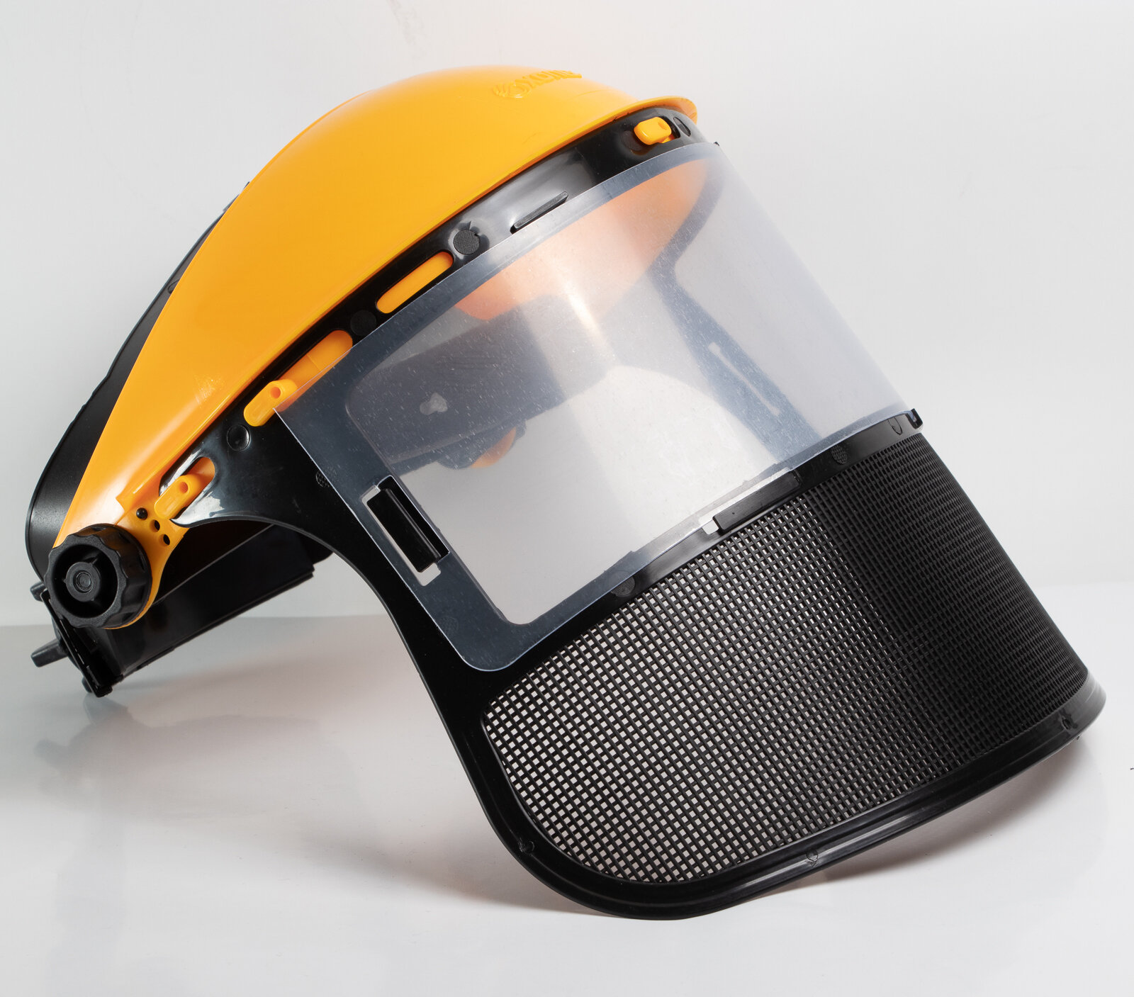 фото Маска защитная с комбинированным защитным экраном Хопер (пластик прозрачный+сетка)