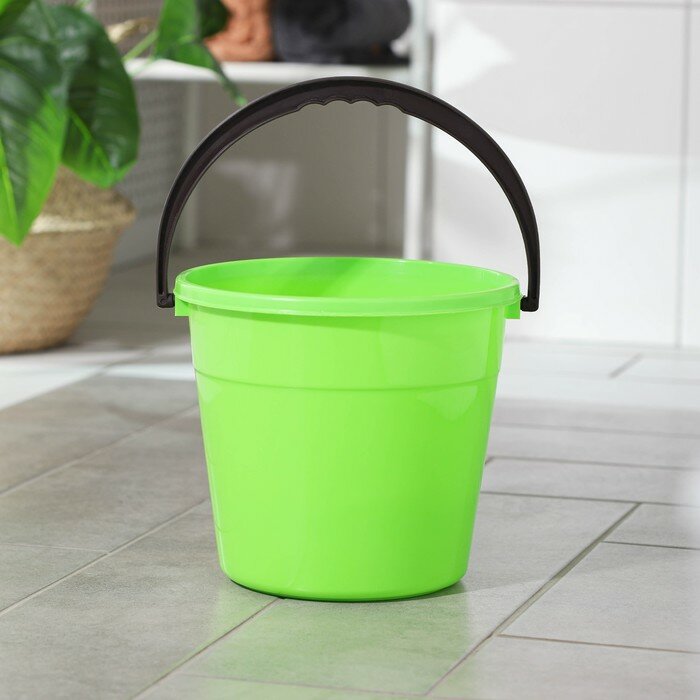 фото Ведро круглое, 5 л, d=22 см, h=19,5 см, цвет микс