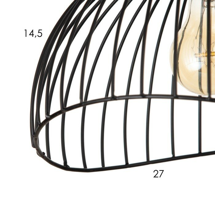 Светильник 2098/1BK E27 40Вт черный 27х30х100 см - фотография № 5