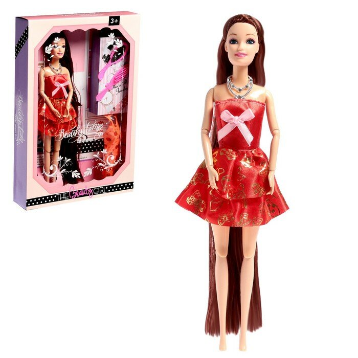 No Name Кукла-модель шарнирная «Лейла» с набором платьев и аксессуарами, микс