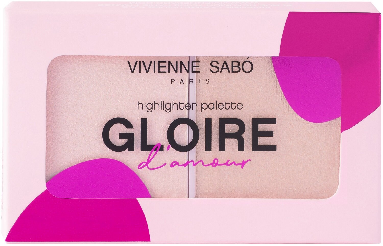 Палетка хайлайтеров VIVIENNE SABO Gloire d'Amour Palette illuminatrice 02