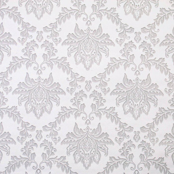 фото Обои бумажные "Каролина", серые (0.53 x 10.05 м)