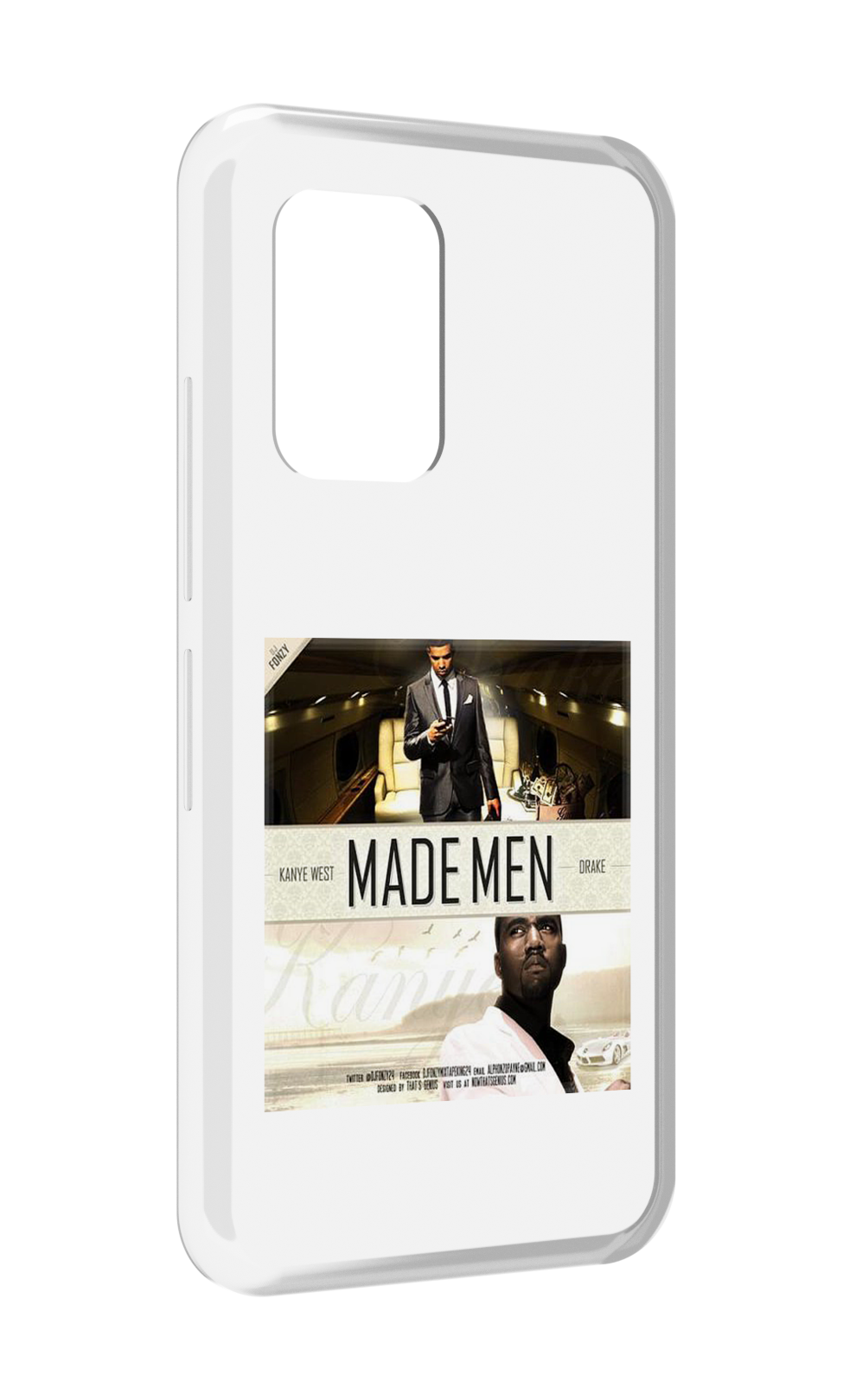 фото Чехол MyPads Kanye West & Drake - Made Men для UMIDIGI Bison GT задняя-панель-накладка-бампер