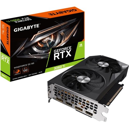 Видеокарта GIGABYTE GeForce RTX 3060 Ti WINDFORCE OC 8G