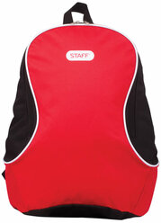 Рюкзак STAFF FLASH универсальный, комплект 5 шт., красно-черный, 40х30х16 см, 226372