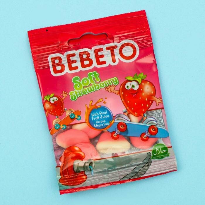 BEBETO Жевательный мармелад BEBETO Микс, 6 вкусов ассорти, 18 г - фотография № 2