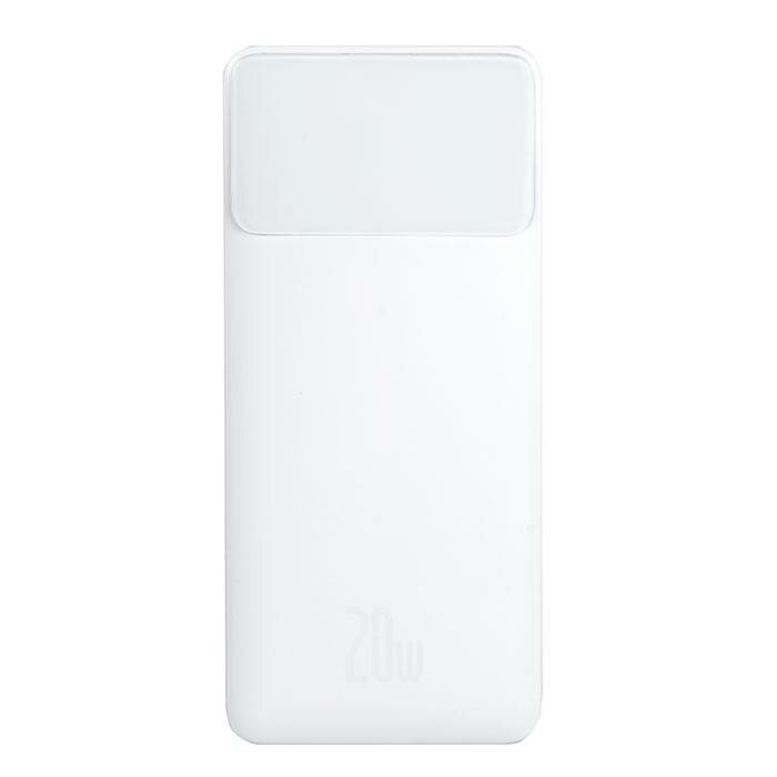 Внешний аккумулятор BASEUS Bipow Digital Display 20W, 3.0A (30000 mAh), белый