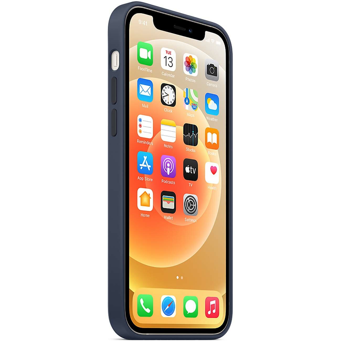 Чехол (клип-кейс) APPLE Silicone Case with MagSafe, для Apple iPhone 12/12 Pro, сливовый [mhl23ze/a] - фото №3