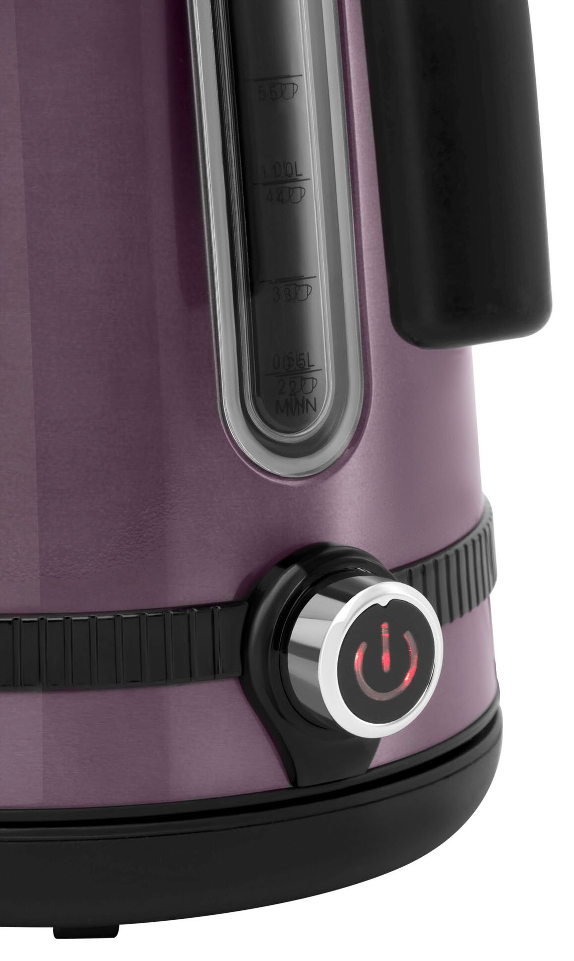 Чайник HYUNDAI HYK-S4800 фиолетовый/черный - фотография № 6