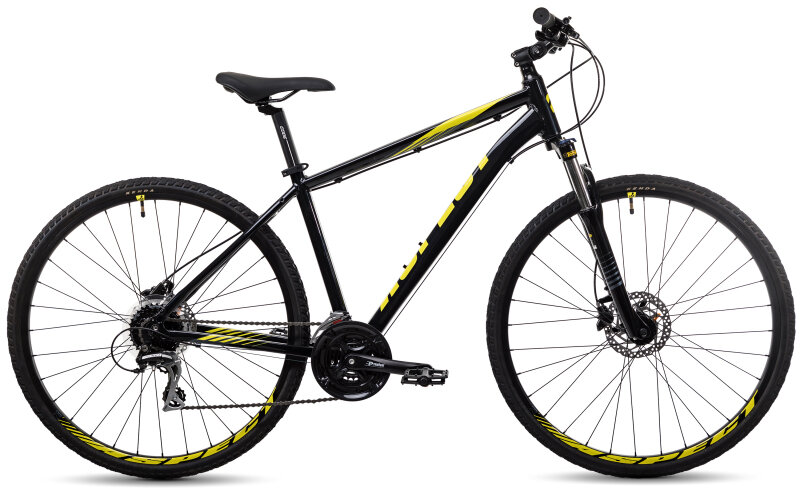 Городской велосипед Aspect Edge (2022) 20" Черно-желтый (176-186 см)