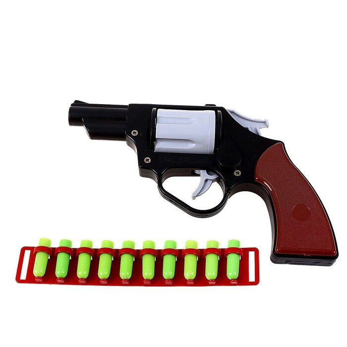 Детское оружие с мягкими пулями Форма Револьвер