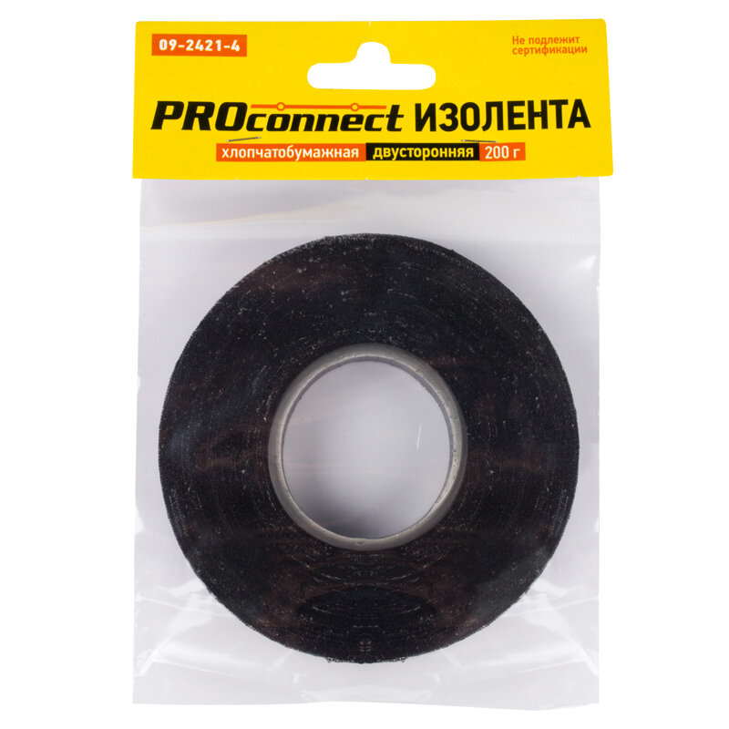 ProConnect Изолента ХБ PROconnect 18 х 0,35 мм, (ролик 31,9 м/200 г) (2-ПОЛ)